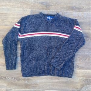 VTG Grandpa Sweater Style  Knitted Sweater Size Large